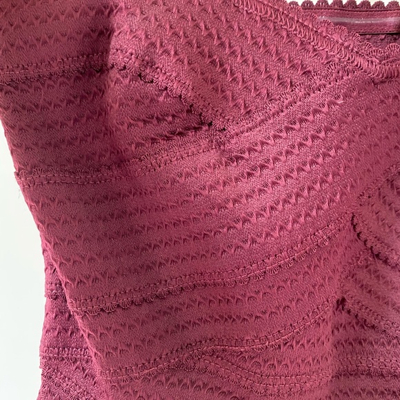 Women’s strapless burgundy dress - Picture 4 of 4